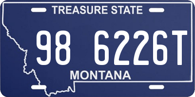 MT license plate 986226T