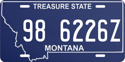 MT license plate 986226Z