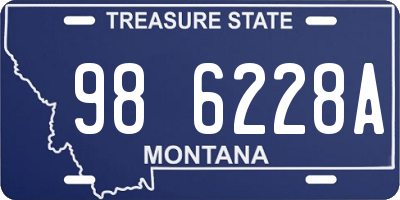 MT license plate 986228A