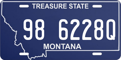 MT license plate 986228Q