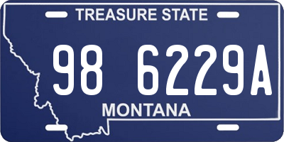 MT license plate 986229A