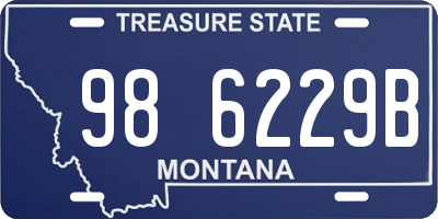 MT license plate 986229B