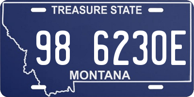 MT license plate 986230E