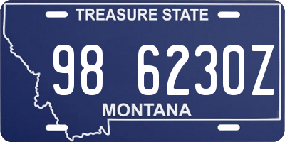 MT license plate 986230Z