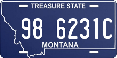 MT license plate 986231C
