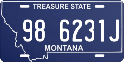 MT license plate 986231J