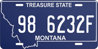 MT license plate 986232F