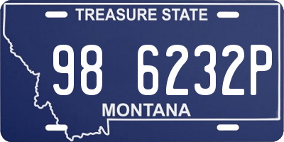 MT license plate 986232P
