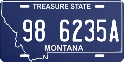 MT license plate 986235A
