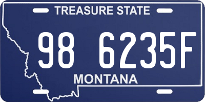 MT license plate 986235F