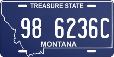 MT license plate 986236C