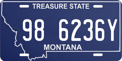 MT license plate 986236Y