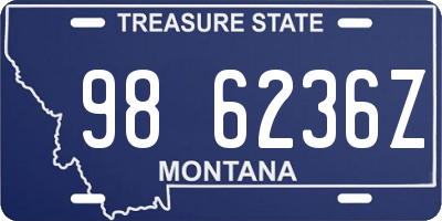 MT license plate 986236Z