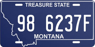 MT license plate 986237F