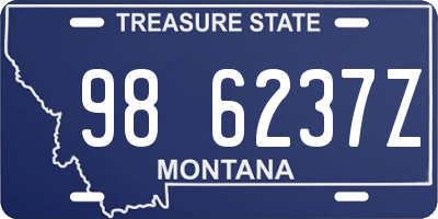 MT license plate 986237Z