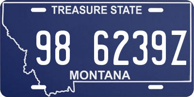 MT license plate 986239Z