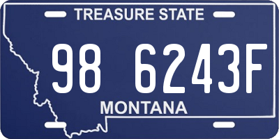 MT license plate 986243F