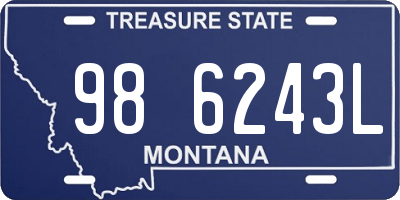 MT license plate 986243L