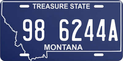 MT license plate 986244A