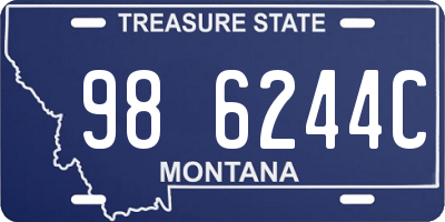 MT license plate 986244C