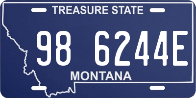 MT license plate 986244E