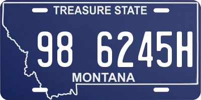 MT license plate 986245H