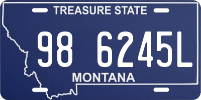 MT license plate 986245L