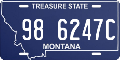 MT license plate 986247C