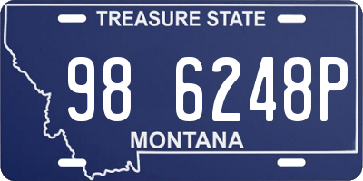 MT license plate 986248P