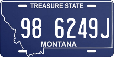 MT license plate 986249J