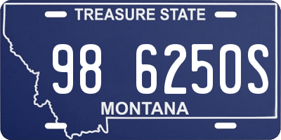 MT license plate 986250S