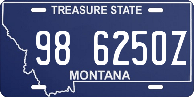 MT license plate 986250Z