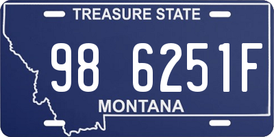 MT license plate 986251F