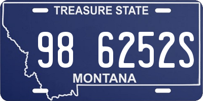 MT license plate 986252S