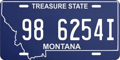 MT license plate 986254I