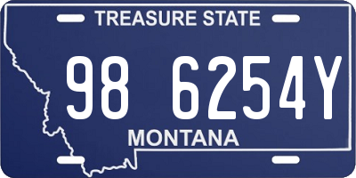 MT license plate 986254Y