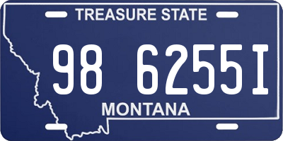 MT license plate 986255I