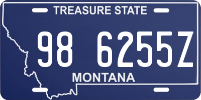 MT license plate 986255Z