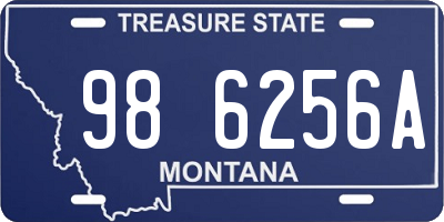 MT license plate 986256A