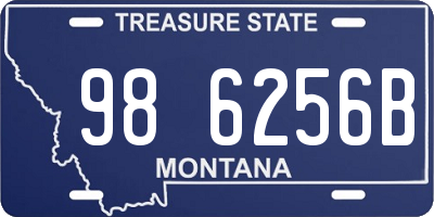 MT license plate 986256B