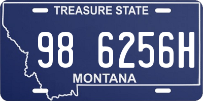 MT license plate 986256H