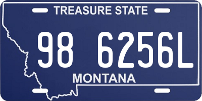 MT license plate 986256L