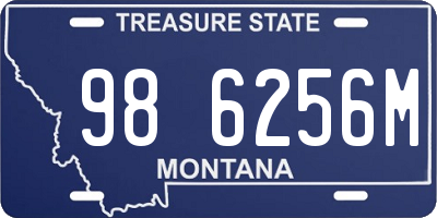 MT license plate 986256M