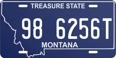 MT license plate 986256T