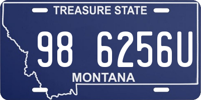 MT license plate 986256U