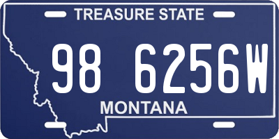 MT license plate 986256W