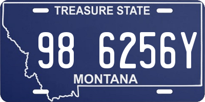 MT license plate 986256Y