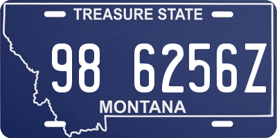 MT license plate 986256Z