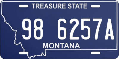 MT license plate 986257A