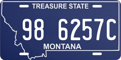 MT license plate 986257C